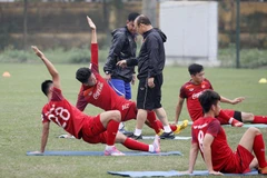 U23 Việt Nam hướng đến chiến thắng đầu tay. (Nguôn: VFF)