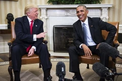 Ông Obama gặp gỡ ông Trump tại Nhà Trắng hôm 10/11. (Nguồn: Getty Images)