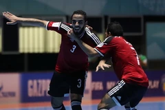 Abdelranham Elashwal (số 3) góp công lớn giúp Ai Cập đánh bại Italy. (Nguồn: Getty Images)