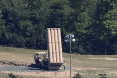 Hệ thống phòng thủ tên lửa tầm cao giai đoạn cuối (THAAD). (Nguồn: EPA)