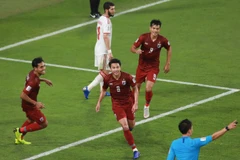 Thitipan (số 8) đưa Thái Lan vào vòng 1/8 Asian Cup 2019. (Nguồn: AFC)