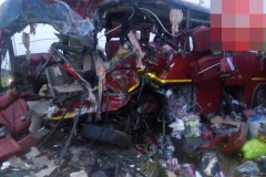 Hiện trường vụ tai nạn. (Nguồn: GhGossip)