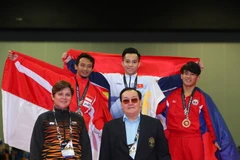 [Photo] Thể dục dụng cụ lập "hat-trick vàng" cho đoàn Việt Nam