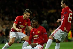 Pogba góp công giúp M.U giành chiến thắng. (Nguồn: EPA)