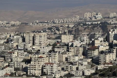 Toàn cảnh khu định cư Do Thái Maale Adumim (phía sau) ở Khu Bờ Tây. (Ảnh: AFP/TTXVN)