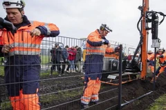 Đan Mạch dựng hào rào ở biên giới với Đức. (Nguồn: dw.com)