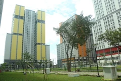 Một góc làng vận động viên ASIAD 2018 ở quận Kemayoran, Jakarta. (Ảnh: Đỗ Quyên/Vietnam+)