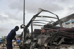 Hiện trường vụ đánh bom ở Somalia. (Nguồn: News.com.au)