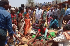 Ít nhất 10 người thiệt mạng sau vụ lở đất. (Nguồn: AFP)