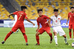 U16 Việt Nam (áo trắng) không có quyền tự quyết ở lượt cuối. (Nguồn: AFC)