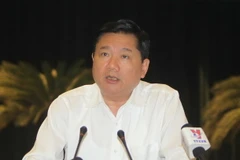 Đồng chí Đinh La Thăng, Ủy viên Bộ Chính trị, Bí thư Thành ủy Thành phố Hồ Chí Minh. (Ảnh: Thanh Vũ/TTXVN)