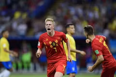Kevin De Bruyne đang thi đấu vô cùng ấn tượng trong màu áo tuyển Bỉ.
