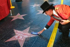 Ngôi sao của Trump bị phá. (Nguồn: AP)