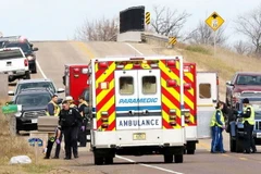 Hiện trường vụ tai nạn. (Nguồn: AP)