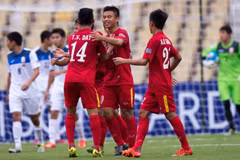 U16 Việt Nam đã đánh bại U16 Kyrgyzstan để vào tứ kết. (Nguồn: AFC)