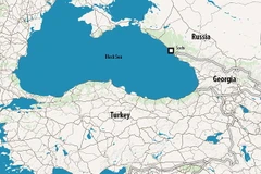 Máy bay Tu-154 của Nga đã rơi xuống biển Đen. (Nguồn: Daily Mail)