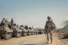 Lực lượng Vệ binh Cách mạng Hồi giáo Iran tập trận. (Nguồn: tasnimnews)