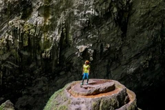 Cảnh đẹp trong hang Sơn Đoòng. (Ảnh: Mạnh Thành/TTXVN)