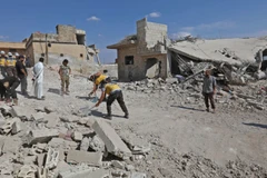 Cảnh đổ nát tại Syria. (Nguồn: ewvision.co.ug)