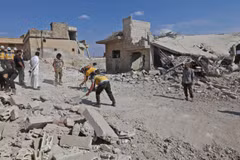 Cảnh đổ nát tại Syria. (Nguồn: ewvision.co.ug)