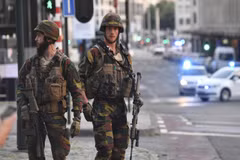 An ninh được tăng cường sau vụ đánh bom ở Brussels. (Nguồn: AP)