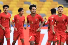 Bagus Alfikri (số 20) và U16 Indonesia sẽ sớm đi tiếp nếu đánh bại U16 Việt Nam. (Nguồn: AFC)