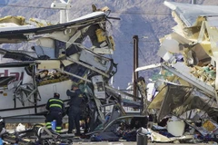 Hiện trường vụ tai nạn kinh hoàng ở Mỹ. (Nguồn: chicagotribune)