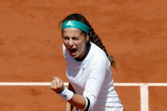 Jelena Ostapenko vào bán kết Roland Garros 2017. (Nguồn: EPA)
