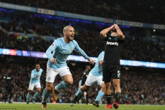David Silva ấn định chiến thắng cho Man City. (Nguồn: DM)