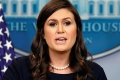 Người phát ngôn Nhà Trắng Sarah Sanders. (Nguồn: CNBC.com)