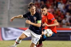Croatia (áo đen) liệu có phục thù thành công trước Tây Ban Nha? (Nguồn: Getty Images)