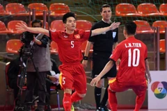 Niềm vui của các cầu thủ Việt Nam. (Nguồn: AFC)