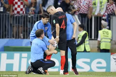 Perisic chấn thương sau trận gặp tuyển Anh. (Nguồn: Getty Images)