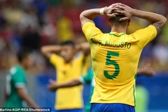 U23 Brazil có nguy cơ bị loại khỏi Olympic ngay từ vòng bảng. (Nguồn: Daily Mail)