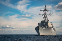 Tàu khu trục USS Donald Cook của Mỹ. (Nguồn: stripes.com)