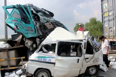 Hiện trường vụ tai nạn.