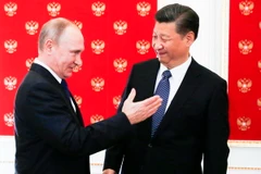 Tổng thống Nga Putin tiếp Chủ tịch Trung Quốc Tập Cận Bình. (Nguồn: Taiwan News)