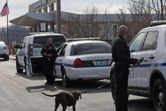 An ninh được tăng cường sau lời đe dọa đánh bom. (Nguồn: AP)