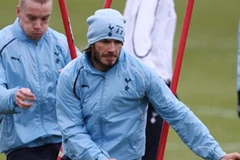 Becks tập luyện cùng Tottenham. (Nguồn: Reuters)