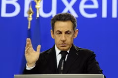 Tổng thống Pháp Nicolas Sarkozy phát biểu tại hội nghị. (Nguồn: Getty Images)