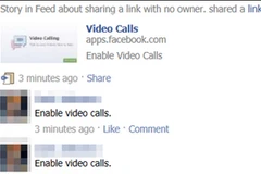Chiêu bài lừa đảo dựa trên tính năng Video Calling của Facebook. (Nguồn: Internet) 