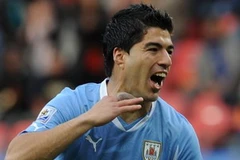 Người hùng Suarez đã mang chiến thắng về cho Uruguay. (Nguồn: Getty Images)