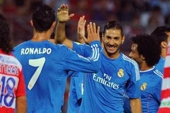 Ronaldo lu mờ trước Benzema. (Nguồn: AP)