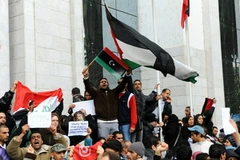 Một cuộc biểu tình tại Libya. (Nguồn: Getty Images)