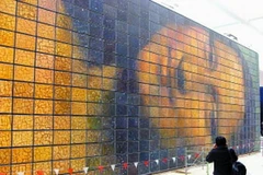 Bức tranh Mona Lisa tại gian hàng Thâm Quyến ở Expo 2010 Thượng Hải. (Ảnh: Chinadaily)