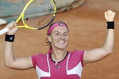 Kuznetsova may mắn thoát nạn. (Nguồn: Reuters)