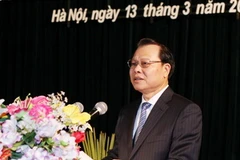 Phó Thủ tướng Vũ Văn Ninh đến dự và phát biểu tại buổi lễ. (Ảnh: Lâm Khánh/TTXVN)