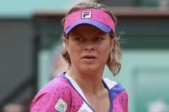Kim Clijsters đã phải ngậm ngùi chia tay Roland Garros. (Nguồn: AP)