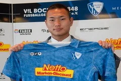 Jong Tae-se trong buổi lễ ra mắt tại Bochum. (Nguồn: AP)