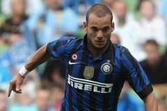 Sneijder thi đấu mờ nhạt trong trận thua Man City. (Nguồn: Getty Images)
